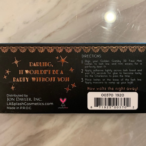 LASPLASH GOLDEN GATSBY 3D FAUX MINK EYELASHES - Picture 2 of 2